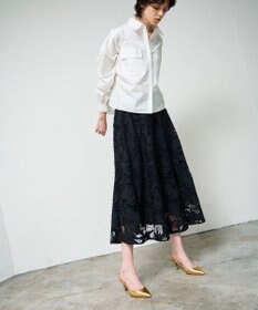 GRACE CONTINENTAL ケミカルリーフスカート