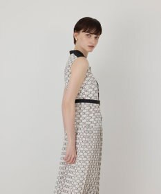 GRACE CONTINENTAL モノグラムマリンワンピース