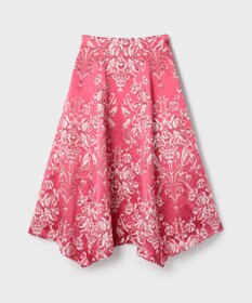 GRACE CONTINENTAL オーナメントジャガードハンカチヘムスカート