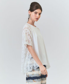 GRACE CONTINENTAL バックレース天竺トップ