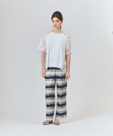 GRACE CONTINENTAL バックレース天竺トップ