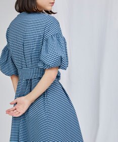 GRACE CONTINENTAL チェックタフタワンピース