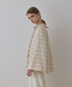 GRACE CONTINENTAL フレアスリーブツイードジャケット