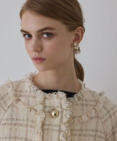 GRACE CONTINENTAL フレアスリーブツイードジャケット