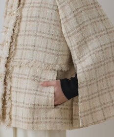 GRACE CONTINENTAL フレアスリーブツイードジャケット