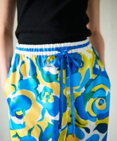 GRACE CONTINENTAL ペイントカラーワイドパンツ