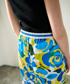 GRACE CONTINENTAL ペイントカラーワイドパンツ