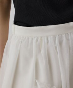 GRACE CONTINENTAL メッシュフラワースカート
