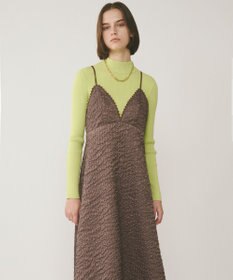 GRACE CONTINENTAL エンボスキャミワンピース