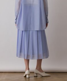 GRACE CONTINENTAL マットシアープリーツスカート