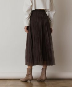 GRACE CONTINENTAL チュールマチプリーツスカート
