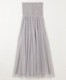 GRACE CONTINENTAL プリーツコンビベアワンピース