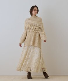 GRACE CONTINENTAL エンブロイダリーフレアスカート