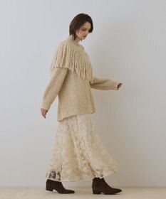 GRACE CONTINENTAL エンブロイダリーフレアスカート