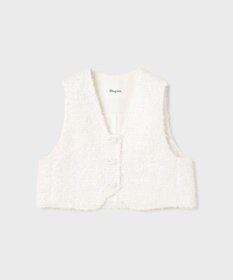 GRACE CONTINENTAL ツイードショートジレジャケット