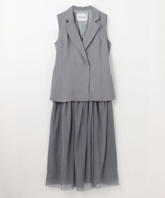 GRACE CONTINENTAL テーラーチュールワンピース