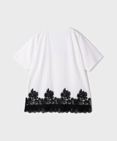 GRACE CONTINENTAL レースヘムロゴTシャツ