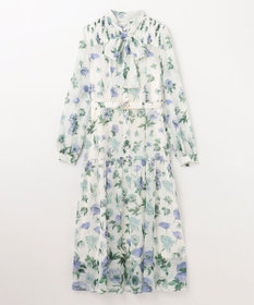 GRACE CONTINENTAL グラデフラワープリントワンピース