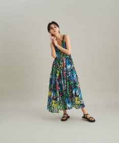 GRACE CONTINENTAL サマーカラープリントカシュクールワンピース サマーカラープリントカシュクールワンピース / GRACE