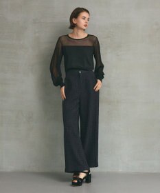 GRACE CONTINENTAL ツイードイージーパンツ