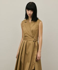 GRACE CONTINENTAL カシュクールタックフレアワンピース