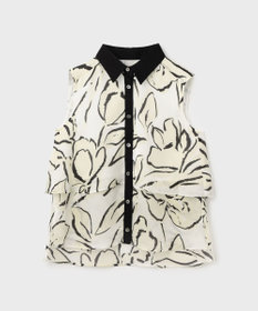 GRACE CONTINENTAL プリントレイヤードノースリーブ