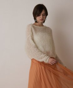GRACE CONTINENTAL フィルムヤーンニットトップ