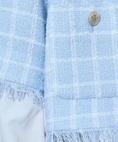 GRACE CONTINENTAL ハーフスリーブツイードジャケット