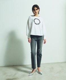 GRACE CONTINENTAL フロッキーロゴプリントトップ