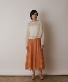 GRACE CONTINENTAL フィルムヤーンニットトップ