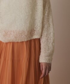 GRACE CONTINENTAL フィルムヤーンニットトップ