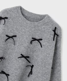 GRACE CONTINENTAL リボンニットトップ