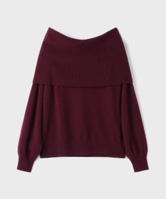 GRACE CONTINENTAL ウールオフショルニットトップ