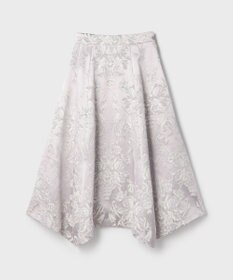 GRACE CONTINENTAL オーナメントジャガードハンカチヘムスカート
