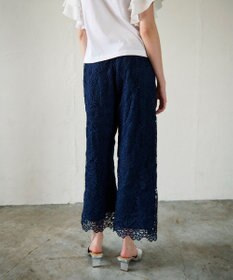 GRACE CONTINENTAL レースストレートパンツ