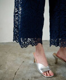 GRACE CONTINENTAL レースストレートパンツ