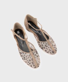 GRACE CONTINENTAL FABIO RUSCONI レオパードサンダル ベージュ