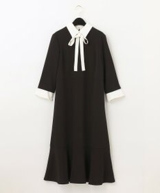 GRACE CONTINENTAL ダブルクロスドレス