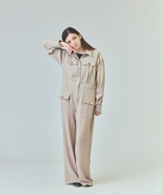 GRACE CONTINENTAL バックサテンオールインワン