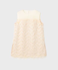 GRACE CONTINENTAL シアーフリンジノースリーブ