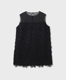 GRACE CONTINENTAL シアーフリンジノースリーブ