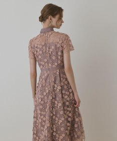 GRACE CONTINENTAL フラワ－フレアドレス