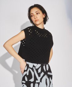 GRACE CONTINENTAL スラッシュニットトップ