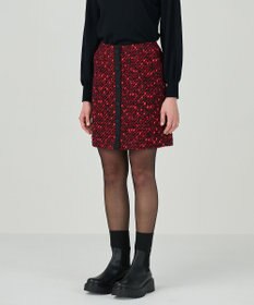 GRACE CONTINENTAL リボンヤーンツイードスカート