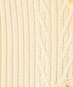 GRACE CONTINENTAL ミックスフリルニットトップ