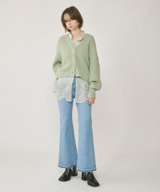 GRACE CONTINENTAL 畦ルーズニットカーディガン