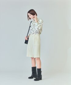 GRACE CONTINENTAL ウールツイルハーフパンツ