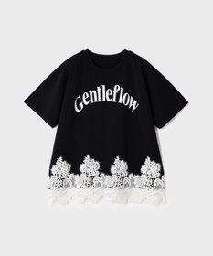 GRACE CONTINENTAL レースヘムロゴTシャツ
