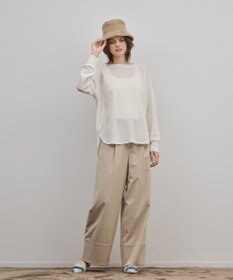 GRACE CONTINENTAL ロールアップワイドパンツ