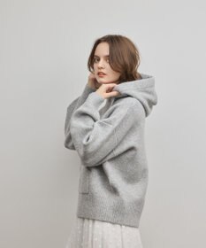 GRACE CONTINENTAL ガーターニットパーカー